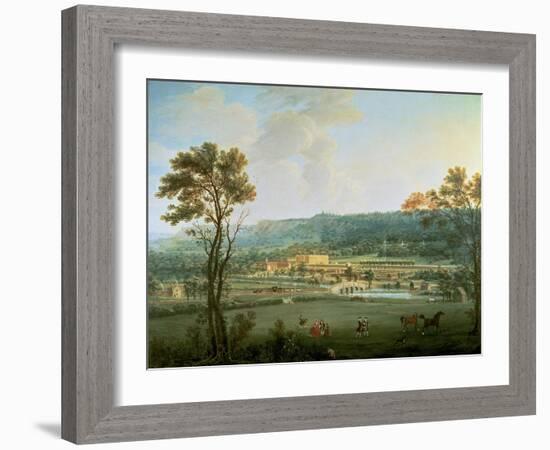 A View of Chatsworth from the South-West-Thomas Smith of Derby-Framed Giclee Print