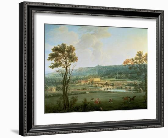 A View of Chatsworth from the South-West-Thomas Smith of Derby-Framed Giclee Print