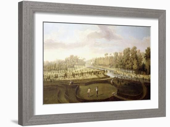 A View of Chiswick Gardens, Richmond, from across the New Gardens Towards the Bagnio, C.1729-31-Pieter Andreas Rysbrack-Framed Giclee Print