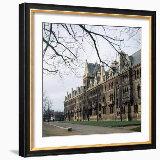 A view of Christ College in Oxford. January 1972-P. Stuart-Framed Photographic Print