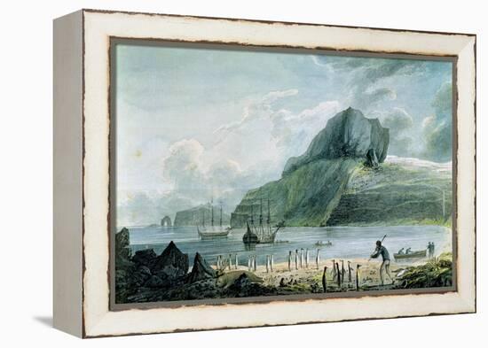 A View of Christmas Harbour in Kerguelen's Land, 1781-4-John Webber-Framed Premier Image Canvas