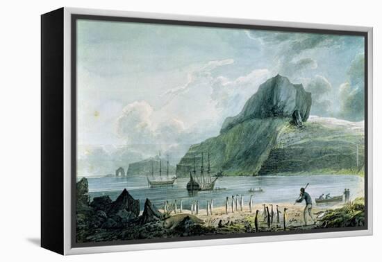 A View of Christmas Harbour in Kerguelen's Land, 1781-4-John Webber-Framed Premier Image Canvas