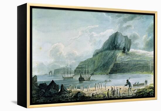 A View of Christmas Harbour in Kerguelen's Land, 1781-4-John Webber-Framed Premier Image Canvas