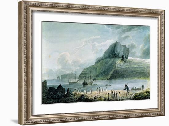 A View of Christmas Harbour in Kerguelen's Land, 1781-4-John Webber-Framed Giclee Print