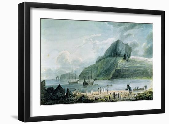 A View of Christmas Harbour in Kerguelen's Land, 1781-4-John Webber-Framed Giclee Print