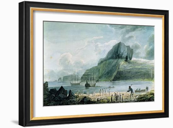 A View of Christmas Harbour in Kerguelen's Land, 1781-4-John Webber-Framed Giclee Print