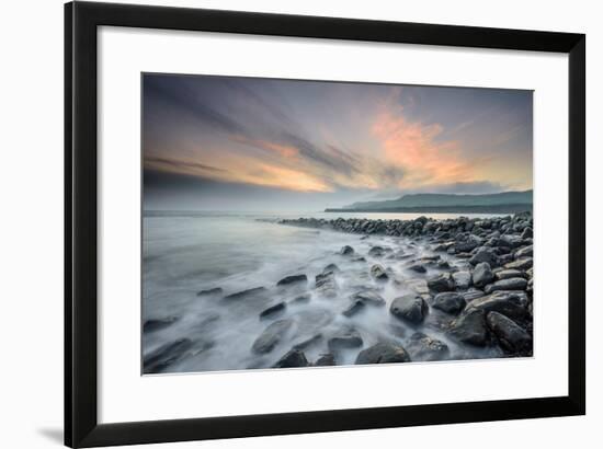 A View of Clavell's Pier Near Kimmeridge-Chris Button-Framed Photographic Print