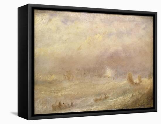 A View of Deal-Joseph Mallord William Turner-Framed Premier Image Canvas