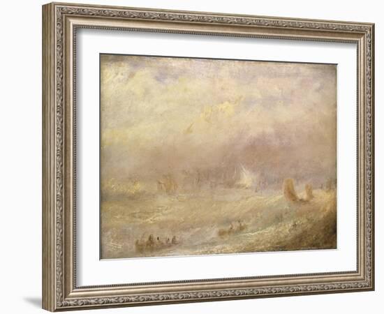 A View of Deal-Joseph Mallord William Turner-Framed Giclee Print