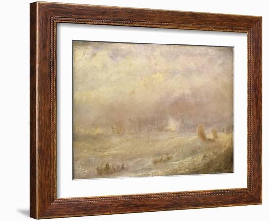 A View of Deal-Joseph Mallord William Turner-Framed Giclee Print