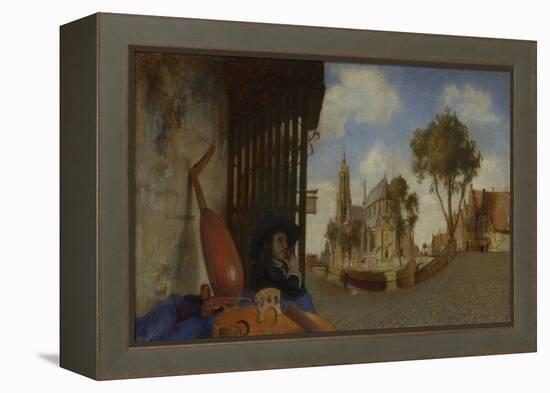 A View of Delft, 1652 (Oil on Canvas)-Carel Fabritius-Framed Premier Image Canvas