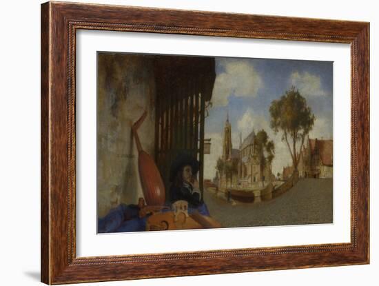 A View of Delft, 1652 (Oil on Canvas)-Carel Fabritius-Framed Giclee Print