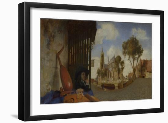 A View of Delft, 1652 (Oil on Canvas)-Carel Fabritius-Framed Giclee Print