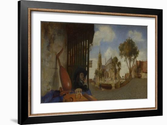 A View of Delft, 1652 (Oil on Canvas)-Carel Fabritius-Framed Giclee Print