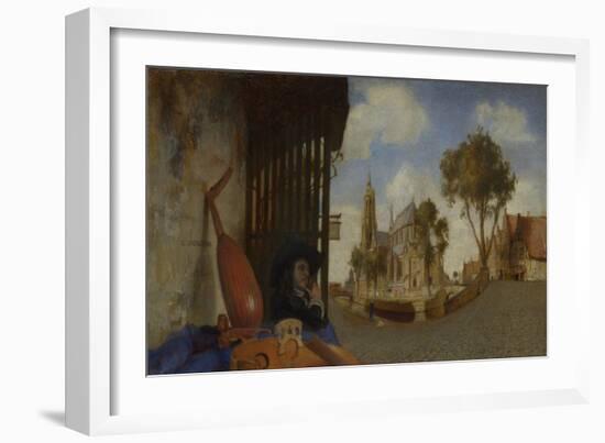 A View of Delft, 1652 (Oil on Canvas)-Carel Fabritius-Framed Giclee Print