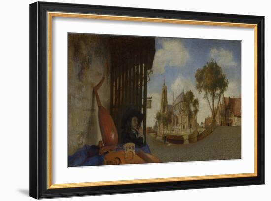 A View of Delft, 1652 (Oil on Canvas)-Carel Fabritius-Framed Giclee Print