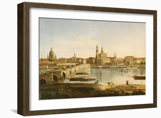 A View of Dresden-Karl Gottfried Traugott Faber-Framed Giclee Print