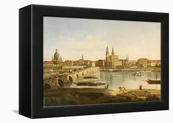 A View of Dresden-Karl Gottfried Traugott Faber-Framed Premier Image Canvas