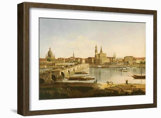 A View of Dresden-Karl Gottfried Traugott Faber-Framed Giclee Print