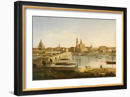 A View of Dresden-Karl Gottfried Traugott Faber-Framed Giclee Print