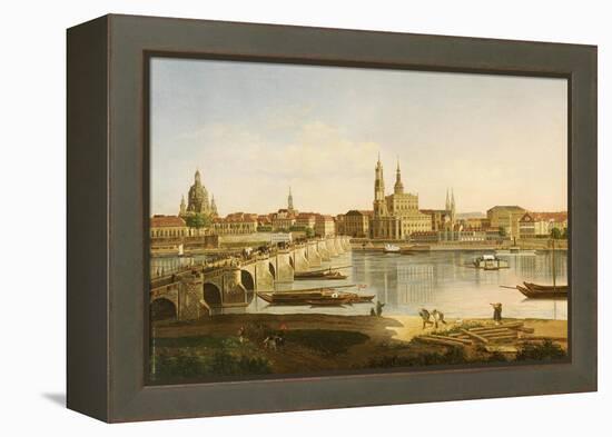 A View of Dresden-Karl Gottfried Traugott Faber-Framed Premier Image Canvas