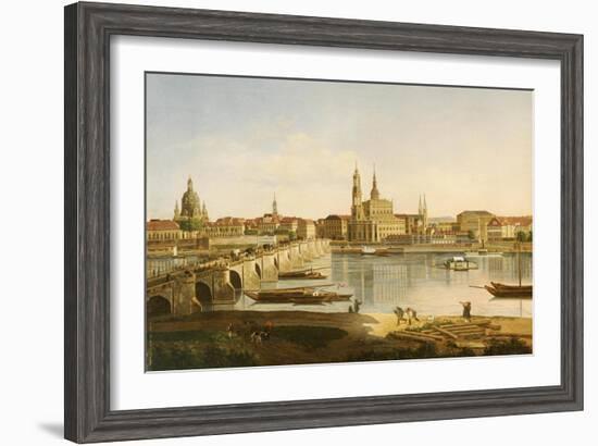 A View of Dresden-Karl Gottfried Traugott Faber-Framed Giclee Print