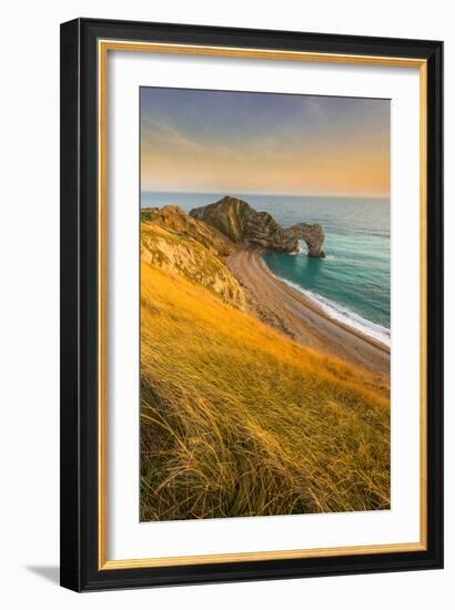 A View of Durdle Door in Dorset-Chris Button-Framed Photographic Print