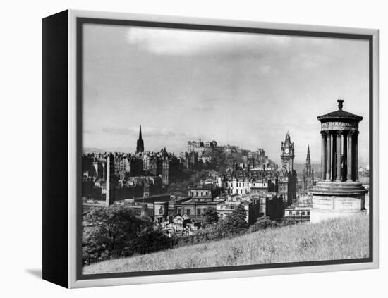 A view of Edinburgh showing the Castle, June 1947-Staff-Framed Premier Image Canvas