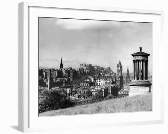 A view of Edinburgh showing the Castle, June 1947-Staff-Framed Photographic Print