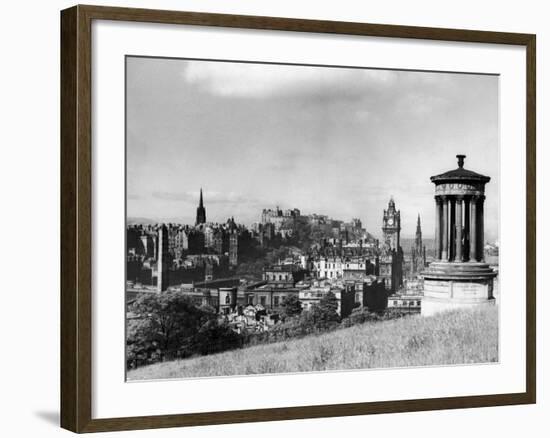 A view of Edinburgh showing the Castle, June 1947-Staff-Framed Photographic Print