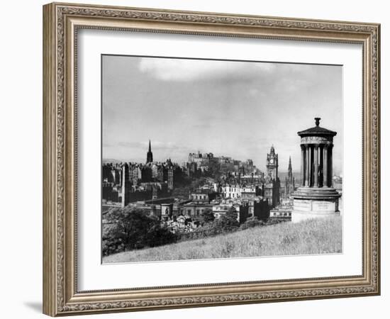 A view of Edinburgh showing the Castle, June 1947-Staff-Framed Photographic Print