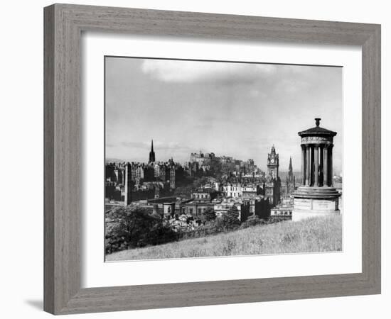 A view of Edinburgh showing the Castle, June 1947-Staff-Framed Photographic Print