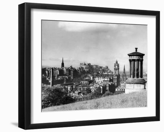 A view of Edinburgh showing the Castle, June 1947-Staff-Framed Photographic Print