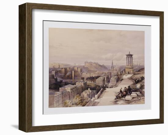 A View of Edinburgh-David Roberts-Framed Giclee Print