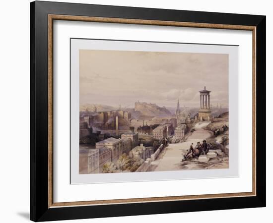 A View of Edinburgh-David Roberts-Framed Giclee Print