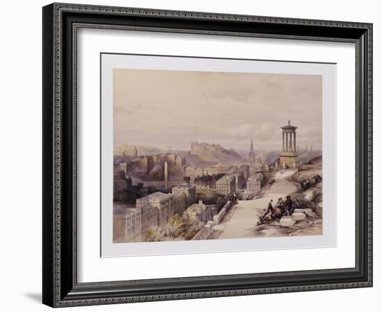A View of Edinburgh-David Roberts-Framed Giclee Print