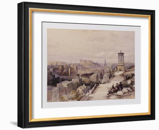 A View of Edinburgh-David Roberts-Framed Giclee Print