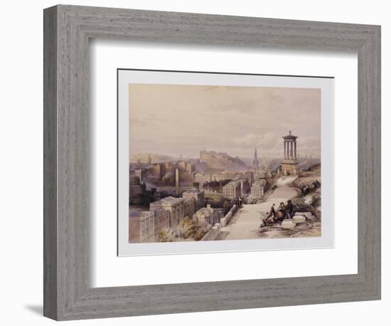 A View of Edinburgh-David Roberts-Framed Giclee Print