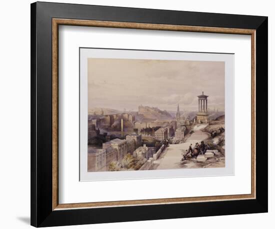 A View of Edinburgh-David Roberts-Framed Giclee Print