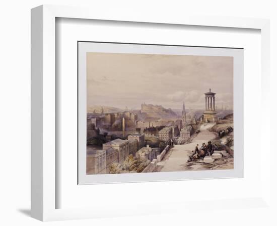 A View of Edinburgh-David Roberts-Framed Giclee Print