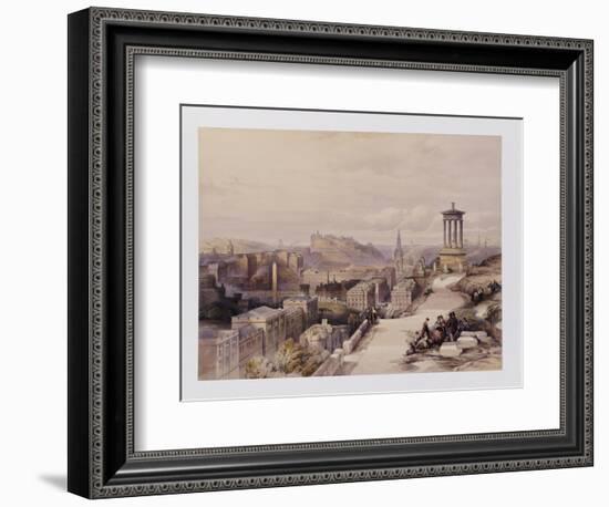 A View of Edinburgh-David Roberts-Framed Giclee Print