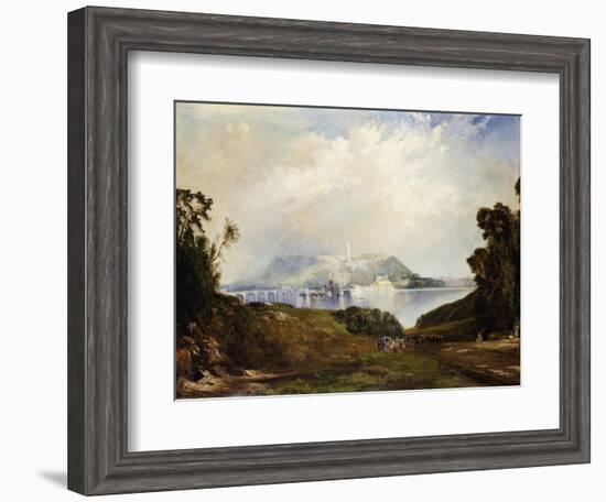 A View of Fairmont Waterworks, Philadelphia-Thomas Moran-Framed Giclee Print