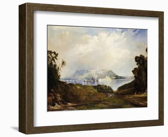 A View of Fairmont Waterworks, Philadelphia-Thomas Moran-Framed Giclee Print