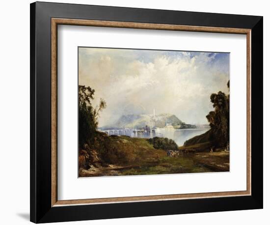 A View of Fairmont Waterworks, Philadelphia-Thomas Moran-Framed Giclee Print