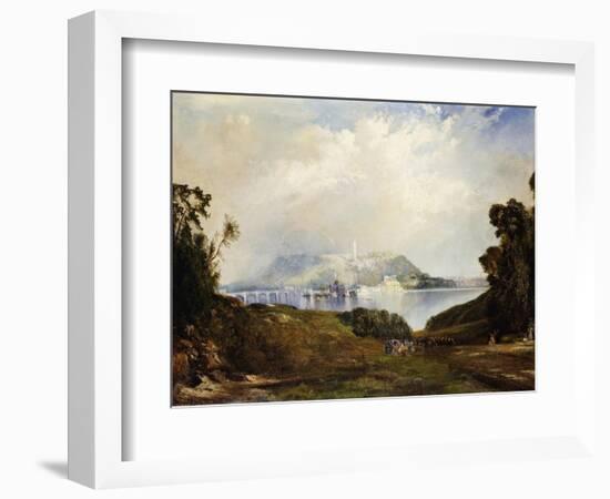 A View of Fairmont Waterworks, Philadelphia-Thomas Moran-Framed Giclee Print