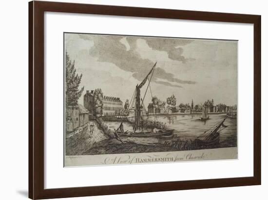 A View of Hammersmith from Chiswick, Engraved by John Royce (Fl.1764-90), C.1770-John Oliphant-Framed Giclee Print