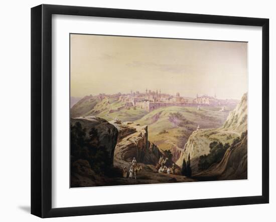 A View of Jerusalem-Friedrich Perlberg-Framed Giclee Print