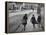 A View of Jewish Children Walking Through the Streets of their Ghetto-William Vandivert-Framed Premier Image Canvas