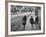 A View of Jewish Children Walking Through the Streets of their Ghetto-William Vandivert-Framed Premium Photographic Print