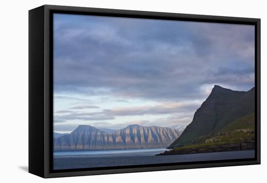 A View Of Kalsoy Island As Seen From Esturoy Island, Faroe Islands-Karine Aigner-Framed Premier Image Canvas